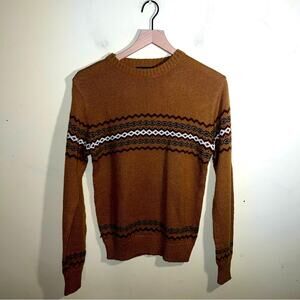VNTG VAN CORT acrylic crewneck sweatshirt S